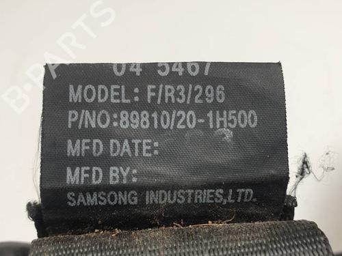 Rear right seatbelt KIA CEE'D SW (ED) 1.6 CVVT | BP29989501I28 