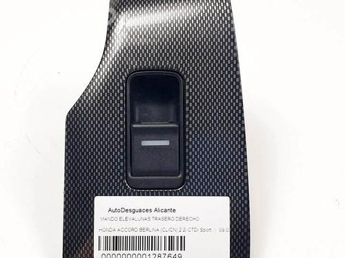Used Right rear window switch Right rear window switch HONDA ACCORD VII (CL, CN) 2.2 i-CTDi (CN1) (140 hp) 29272006 29272006