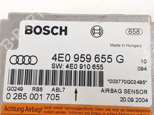 Kollisjonspute styreenhet AUDI A8 D3 (4E2, 4E8) 3.0 TDI quattro | BP16297439M53 