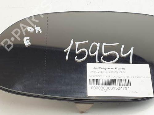 Used Left mirror glass MERCEDES-BENZ CLK Convertible (A208) CLK 230 Kompressor (208.448) (197 hp) 24339554