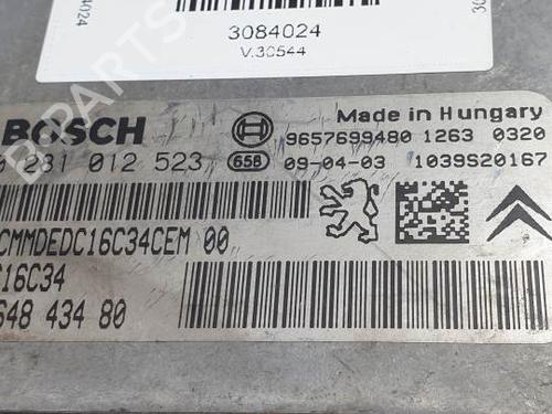 Engine control unit (ECU) PEUGEOT 207 (WA_, WC_) 1.4 HDi | BP28595756M57