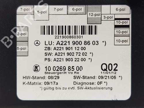 Electronic module MERCEDES-BENZ S-CLASS (W221, V221) S 350 BlueTec (221.026, 221.126) | BP11349422M83 