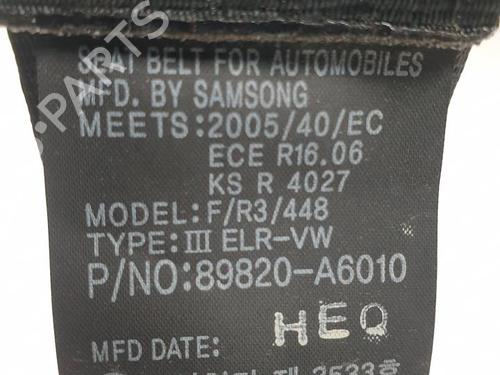 Rear right seatbelt HYUNDAI i30 Estate (GD) 1.6 CRDi | BP29624465I28 