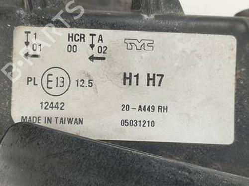 Right headlight PEUGEOT 407 (6D_) 2.0 HDi 135 (6DRHRH, 6DRHRE, 6DRHRG, 6DRHRJ) | BP30742248C29 