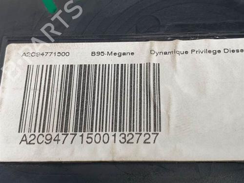 Instrument cluster RENAULT MEGANE III Hatchback (BZ0/1_, B3_) 1.5 dCi (BZ09, BZ0D, BZ1W, BZ29, BZ14) | BP10933555C47 