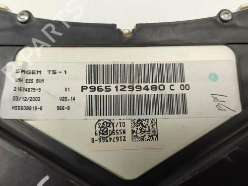 Instrument cluster PEUGEOT 307 (3A/C) 1.6 16V | BP9825976C47 