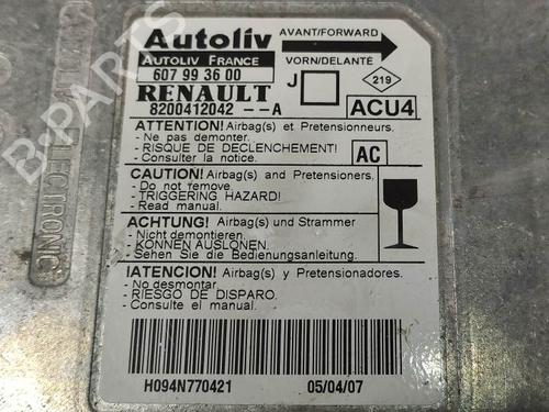 Kollisjonspute styreenhet RENAULT GRAND SCÉNIC II (JM0/1_) 1.5 dCi (JM1E) | BP9291832M53 