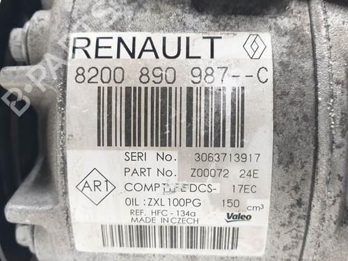 AC Kompressor RENAULT LAGUNA III Grandtour (KT0/1) 2.0 dCi (KT01, KT08, KT09, KT0K, KT12, KT1D, KT1W) | BP25145708M34