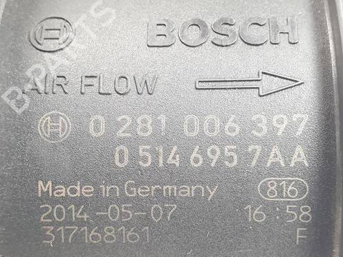 Mass air flow sensor JEEP CHEROKEE (KL) 2.0 CRD | BP29581759M95