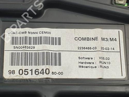 Instrument cluster CITROËN C-ELYSEE (DD_) 1.6 HDI 92 | BP24499987C47 