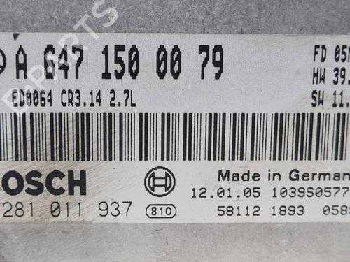 Engine control unit (ECU) MERCEDES-BENZ E-CLASS (W211) E 270 CDI (211.016) | BP37533215M57 - Image 4