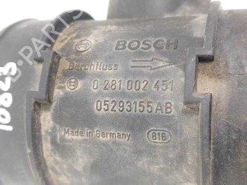 Mass air flow sensor CHRYSLER VOYAGER IV (RG, RS) 2.8 CRD | BP12377957M95 