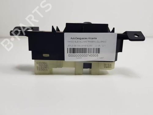 Left rear window switch LEXUS GS (_S19_) 300 (GRS190_, GRS190R) | BP11395891I29 