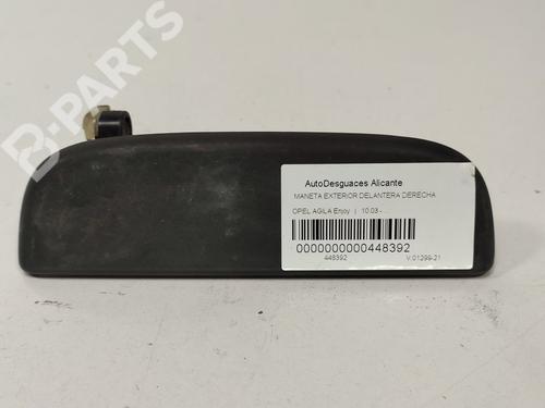 Used Front right exterior door handle OPEL AGILA (A) (H00) 1.0 (F68) (60 hp) 8395237