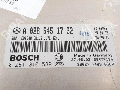 Engine control unit (ECU) MERCEDES-BENZ VANEO (414) 1.7 CDI (414.700) | BP12372070M57 