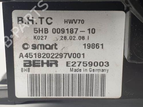 AC Styreenhet / Manøvreringsenhet SMART FORTWO Cabrio (451) 1.0 (451.431, 451.480) | BP25138427I5 