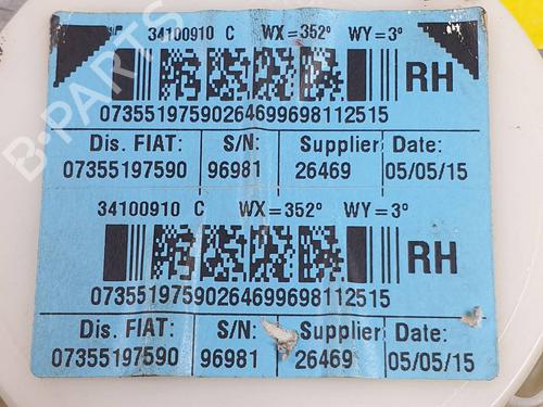 Front right seatbelt FORD KA (RU8) 1.2 | BP30278362I25 - Image 5