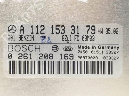 Engine control unit (ECU) MERCEDES-BENZ CLK Convertible (A209) CLK 240 (209.461) | BP19541675M57 