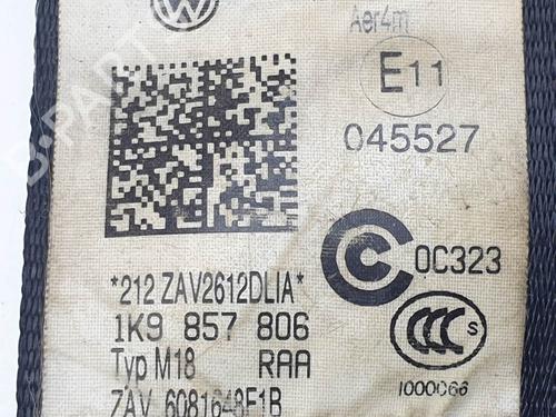 Rear right seatbelt VW GOLF VI Variant (AJ5) 1.6 TDI | BP24817245I28 - Image 3