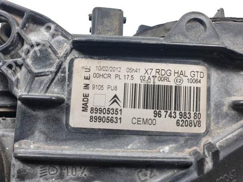 Left headlight CITROËN C5 III (RD_) 1.6 HDi 110 (RD9HL0, RD9HR8, RD9HRA) | BP25116530C28 