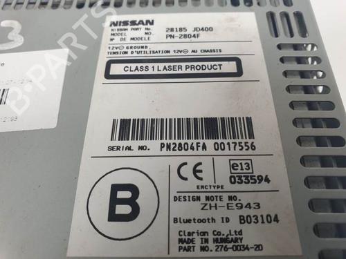 Radio NISSAN QASHQAI / QASHQAI +2 I (J10, NJ10, JJ10E) 2.0 dCi | BP15768366E6 