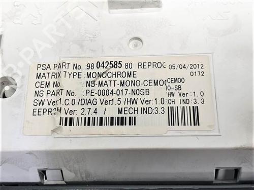 Instrument cluster PEUGEOT 3008 II SUV (MC_, MR_, MJ_, M4_)  | BP13577619C47 