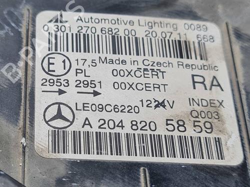 Right headlight MERCEDES-BENZ C-CLASS (W204) C 200 CDI (204.001) | BP29382378C29 