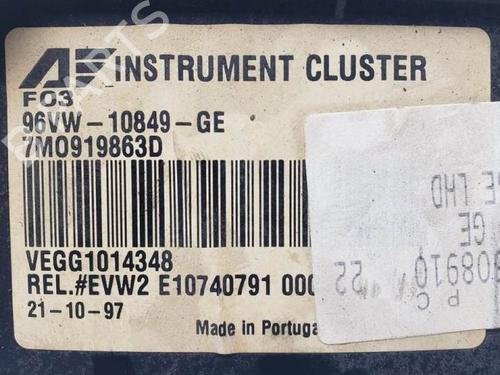 Instrument cluster SEAT ALHAMBRA (7V8, 7V9) 1.9 TDI | BP20143020C47 
