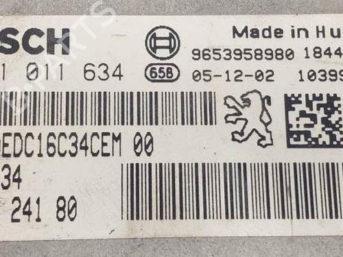Engine control unit (ECU) PEUGEOT 307 Break (3E) 1.6 HDi 110 | BP19171760M57 
