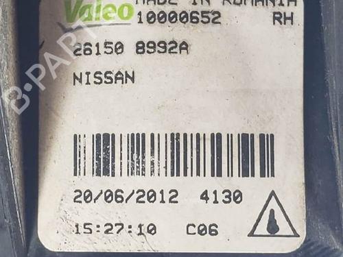 Right front fog light NISSAN QASHQAI / QASHQAI +2 I (J10, NJ10, JJ10E) 1.6 dCi | BP25285610C31 