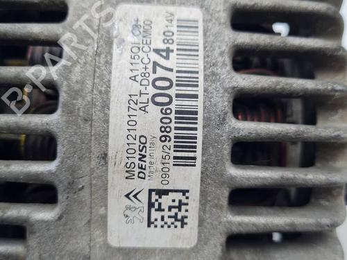 Alternator CITROËN C3 II (SC_) 1.0 VTi 68 | BP38083437M7 - Image 9