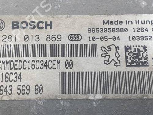 Engine control unit (ECU) CITROËN JUMPY II Van 1.6 HDi 90 16V | BP31285580M57