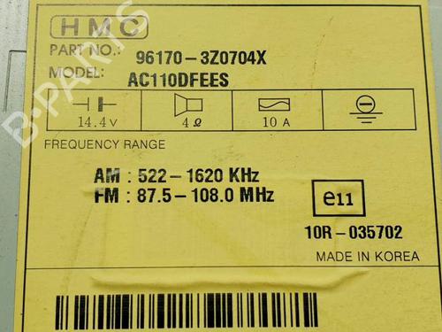 Radio HYUNDAI i40 I (VF) 1.7 CRDi | BP25116639E6 
