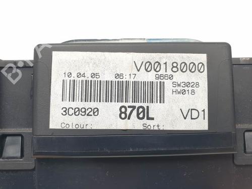 Instrument cluster VW PASSAT B6 (3C2) 1.9 TDI | BP25752398C47 