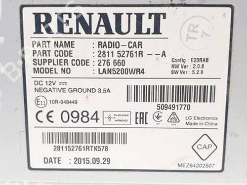 Sistema audio DACIA DUSTER (HS_) 1.5 dCi | BP30633296E6