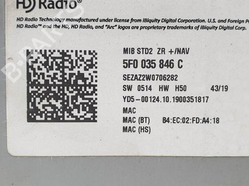 Radio SEAT ARONA (KJ7, KJP) 1.0 TGi | BP26313637E6 - Image 5