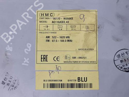Radio HYUNDAI ix20 (JC) 1.4 | BP8170094E6 