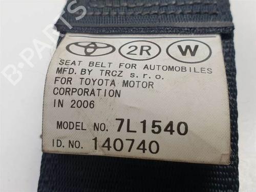 Rear center seatbelt TOYOTA COROLLA Verso (ZER_, ZZE12_, R1_) 2.2 D-4D (AUR10_, AUR10R) | BP10632585I27 