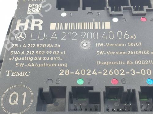 Electronic module MERCEDES-BENZ C-CLASS T-Model (S204) C 250 CDI (204.203) | BP29763342M83 