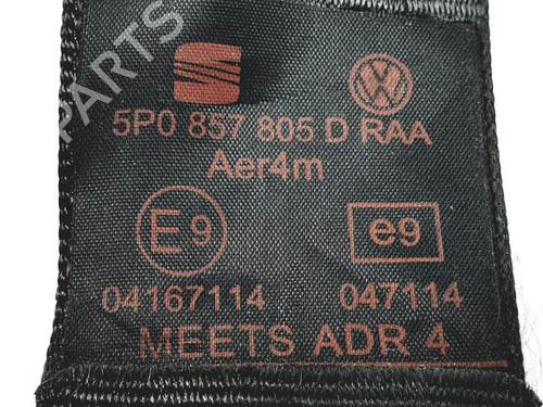 Rear right seatbelt SEAT ALTEA XL (5P5, 5P8) 1.2 TSI | BP15904588I28 