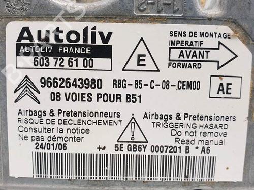 ECU airbags CITROËN C4 I (LC_) 1.6 16V | BP16778581M53 