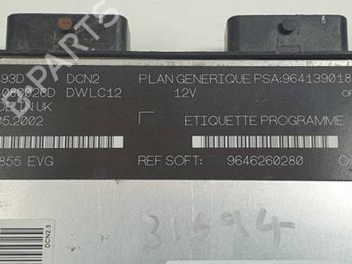 Engine control unit (ECU) PEUGEOT PARTNER MPV (5_, G_) 1.9 D | BP30655134M57