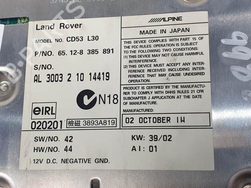 Radio LAND ROVER RANGE ROVER III (L322) 3.0 D 4x4 | BP10139791E6 