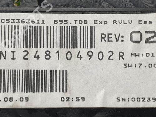 Instrument cluster RENAULT MEGANE III Hatchback (BZ0/1_, B3_) 1.6 16V (BZ0H) | BP21245637C47 