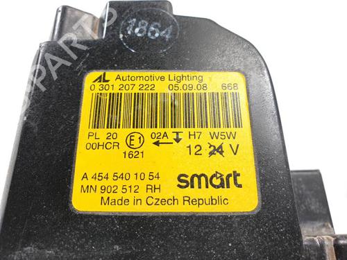 Højre forlygte SMART FORFOUR (454) 1.1 (454.030) | BP25116582C29 