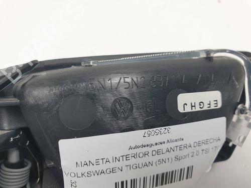 Front right interior door handle VW TIGUAN (5N_) 2.0 TFSI 4motion | BP29741798I14 