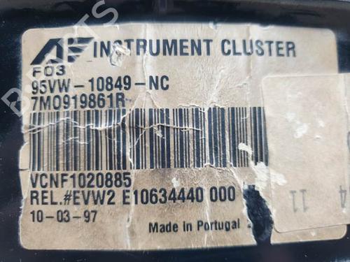 Instrument cluster VW SHARAN (7M8, 7M9, 7M6) 1.9 TDI | BP8948692C47 