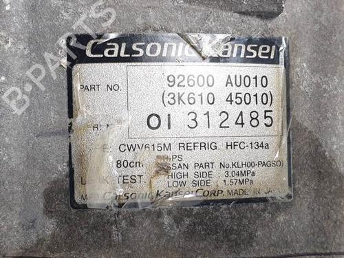 AC compressor NISSAN X-TRAIL I (T30) 2.0 | BP25117780M34 