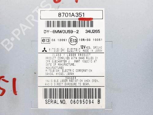 Radio MITSUBISHI ASX (GA_W_) 1.8 DI-D (GA6W) | BP25295173E6  - Image 10