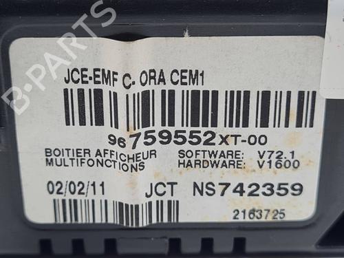 Display monitor CITROËN C3 II (SC_) 1.4 HDi 70 (SC8HZC, SC8HR0, SC8HP4) | BP29321794C48 
